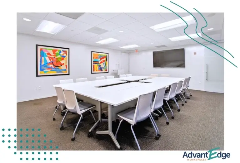 Professionally designed Meeting room with Hitech AV and whiteboard